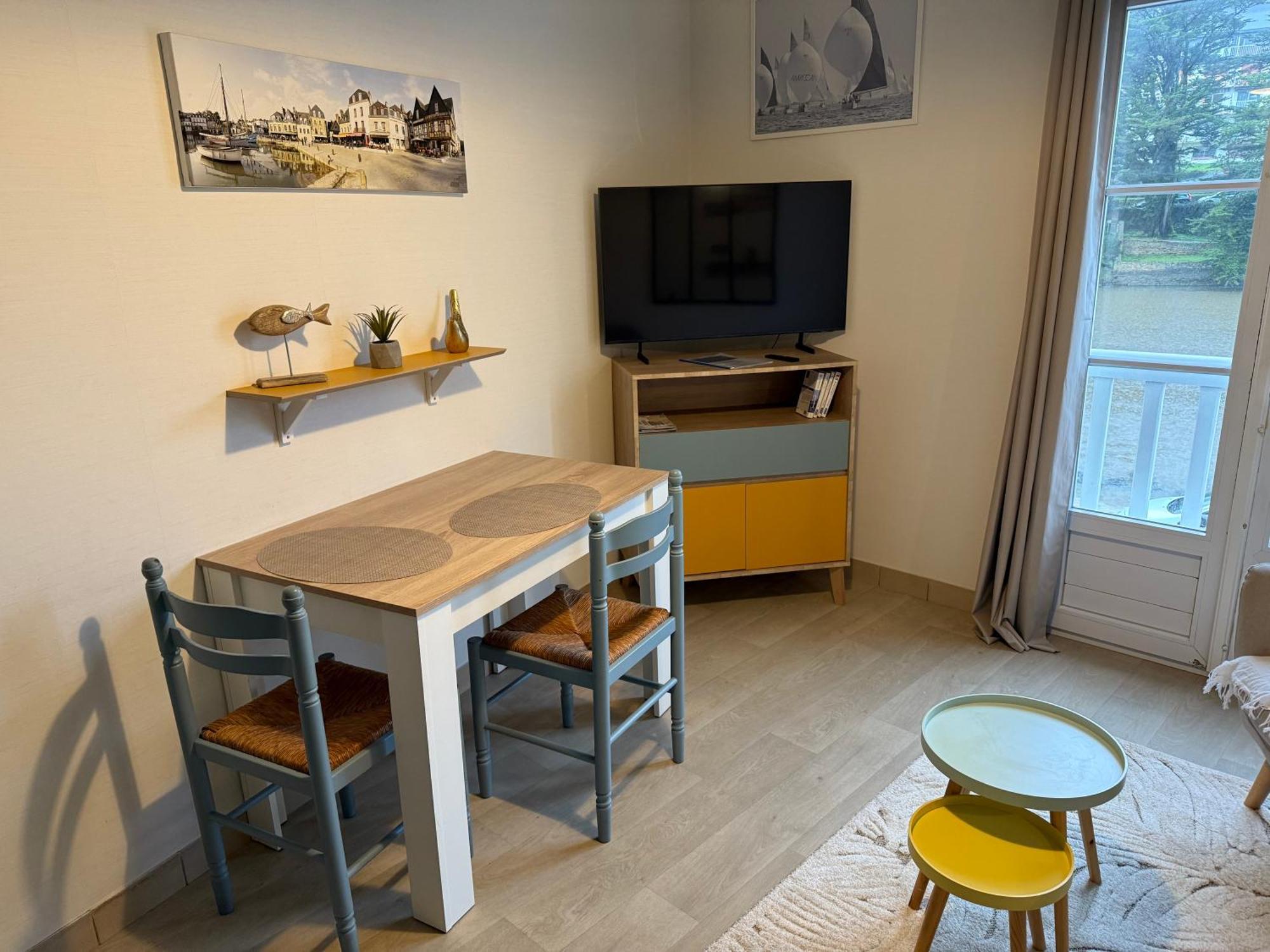 Appartement T2 Vue Sur La Riviere Avec Garage Privatif - Port De Saint-Goustan Auray Buitenkant foto