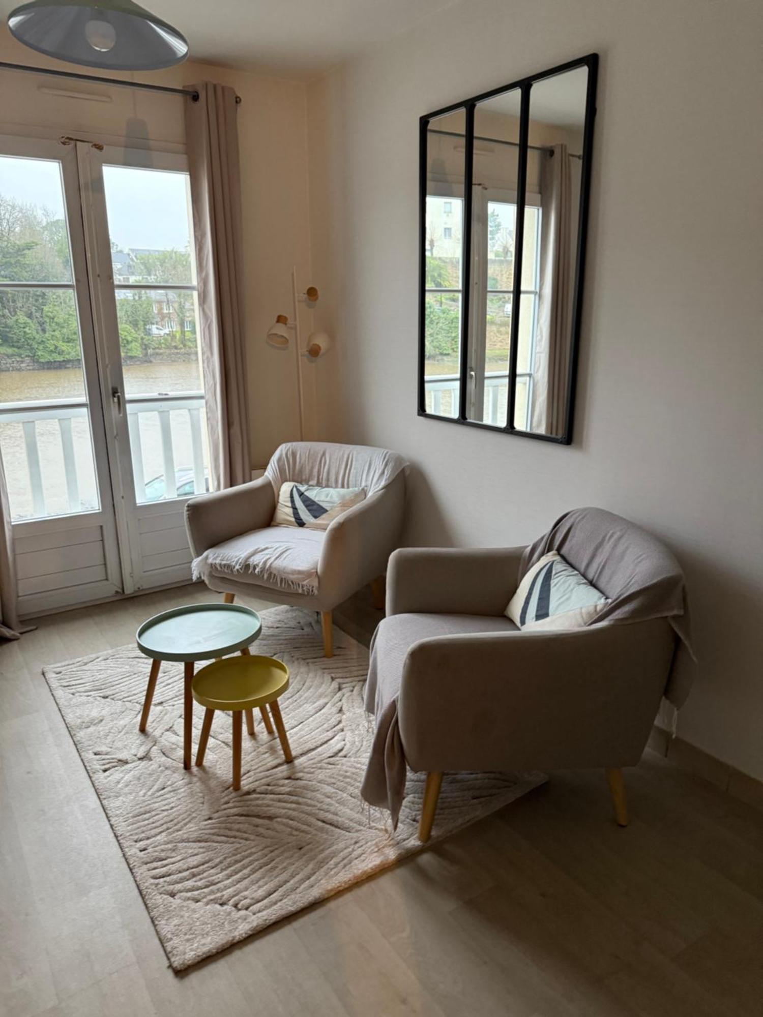 Appartement T2 Vue Sur La Riviere Avec Garage Privatif - Port De Saint-Goustan Auray Buitenkant foto